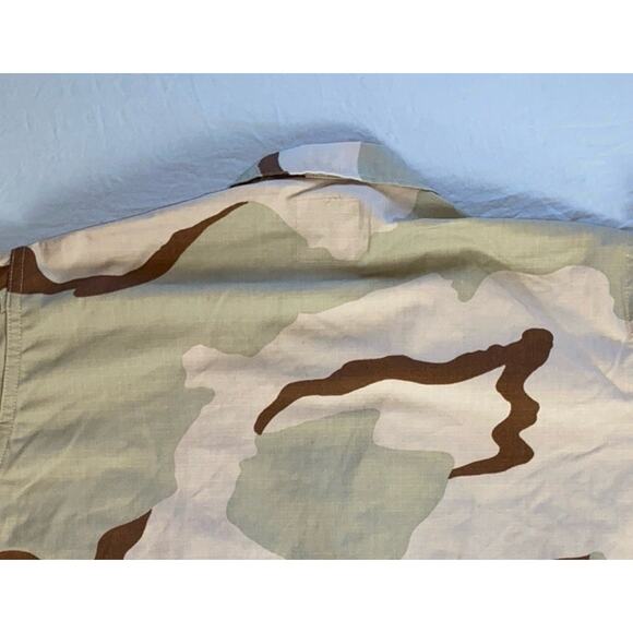 NCED BDU Ripstop Combat Coat, Shirt. Desert Camouflage Pattern. Men's M Short. - Picture 6 of 6